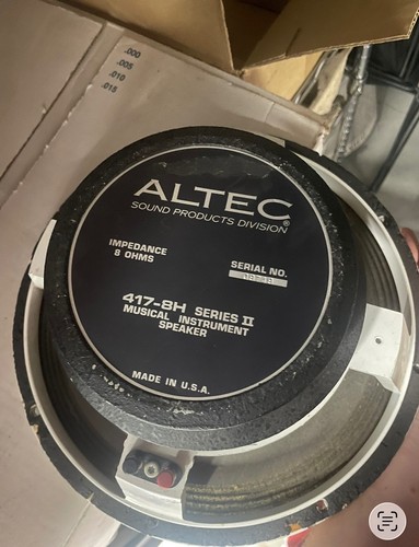 Vintage altec lansing 417 - altec, 417-8h