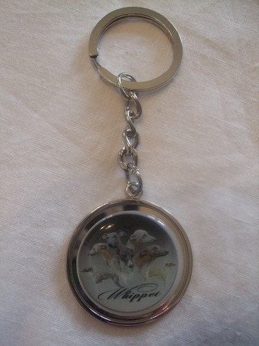Porte clés métal chien - en,