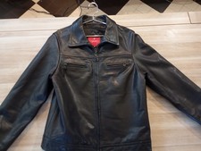 Chevignon Girl Veste, Manteau en cuir noir taille L excellent, état quasi neuf..