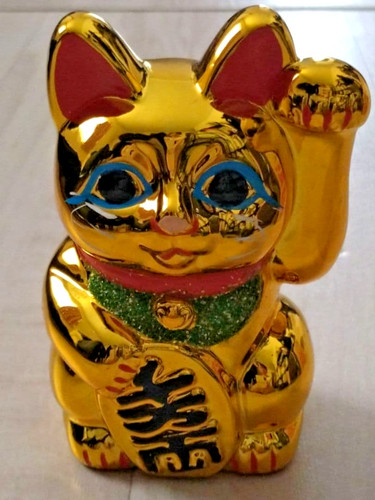 Tokoname ware golden maneki - tokoname,