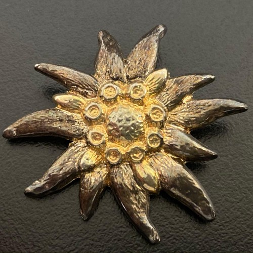 Broche vintage edelweiss motif - broche,