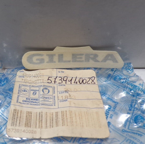 Plaque gilera - gilera, "