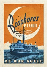 BOSPHORUS ISTANBUL Rf53 - POSTER HQ 40x60cm d'une AFFICHE VINTAGE