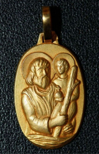 Médaille religieuse plaqué