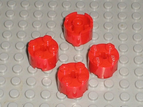 Lego red round - x, brick