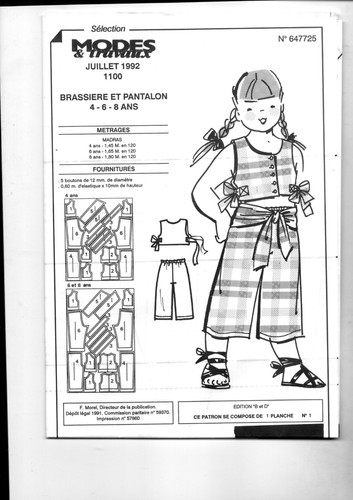 Patron enfant fille 1992 - 07,