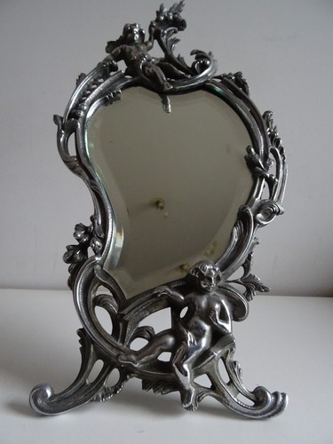 Ancien miroir psyché - ancien,