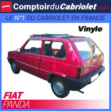 Toit ouvrant en vinyle Fiat Panda découvrable noir