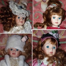 4 Poupée de porcelaine 28 cm