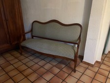 Canapé Louis-Philippe Tissu (vert et beige) Laura Ashley