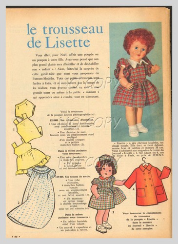1960 document poupée - 1960, :