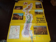 Affiche / carte " La bourgogne