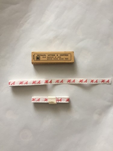 Initiales lettres brodées - ha,