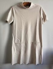 Robe droite beige écru