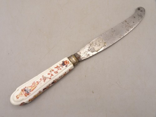 Couteau ancien porcelaine - couteau, en