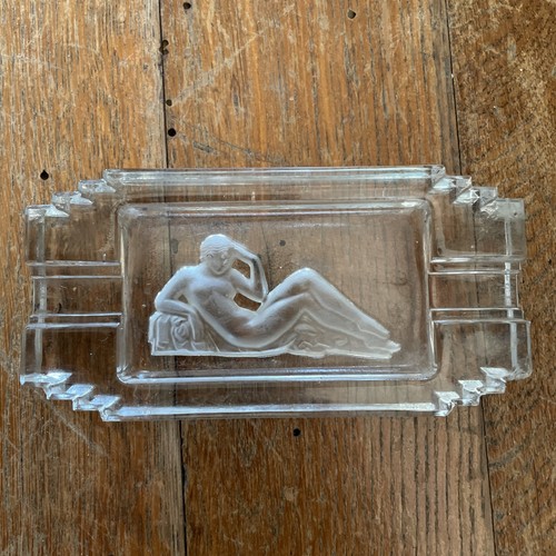 Cendrier verre art deco - verre,