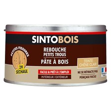 SINTOBOIS - Rebouche Petits Trous - Pâte à Bois - Prêt à l'Emploi - Sec en 2h...