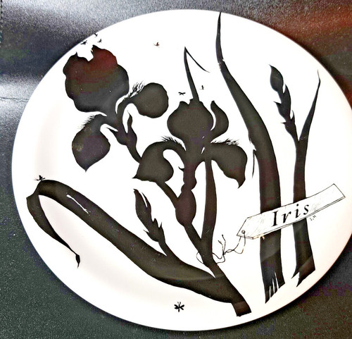 Assiette décorée par