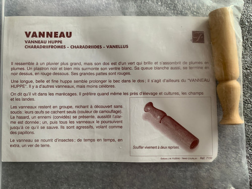 Appeau bois buis sifflet - appeau,