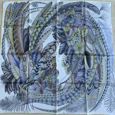 Foulard carré hermes soie - , 90