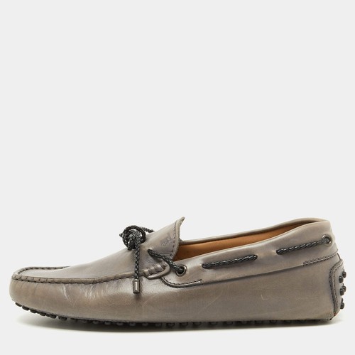 Mocassins tods cuir gris - mocassins,