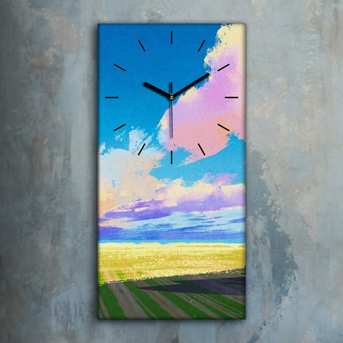 Horloge décorative sur toile