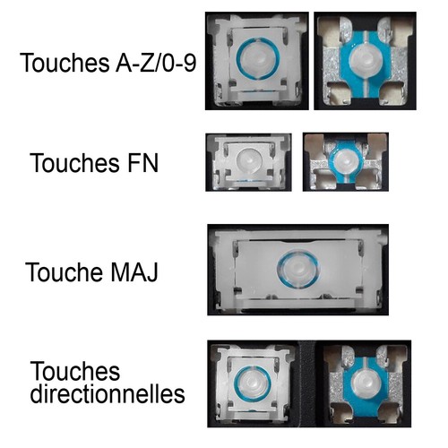 Touche clavier pour - clavier, lenovo