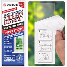 50 Pack Window Fly Traps