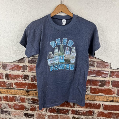 Vintage beer power shirt mens - beer,