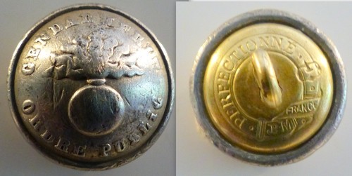 Bouton ancien gendarmerie - bouton,