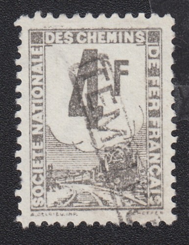 Timbre france 1944 sncf - france,