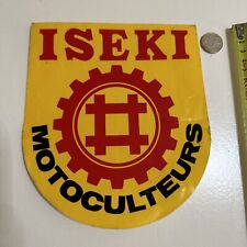 Autocollant Motoculteurs ISEKI  , 17 x 19 cms