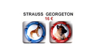 STRAUSS GEORGETON "chiens"  -  2 capsules de champagne