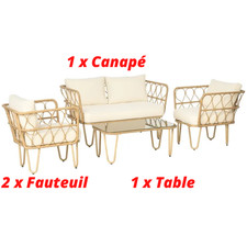 Salon jardin places canapé - 4,