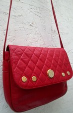 -JACQUES ESTEREL petit sac à main  bandoulière  cuir rouge TBEG vintage bag 