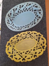 Lot 2 Corbeilles à pain plastique CLE vintage 40x20cm