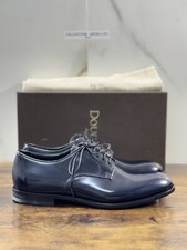 Doucal’s Chaussure Homme Derby Cuir Bleu Luxury Men Doucal’s Shoes 41.5