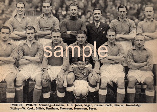 Groupe équipe everton 1938 - everton,