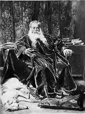 Superbe Portrait du peintre MEISSONIER en 1882 - Grande gravure 19e