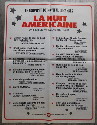 Nuit americaine affiche - americaine,