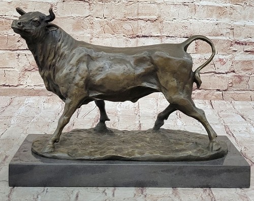 Signée barye mâle bull - signée,