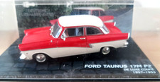 FORD TAUNUS 17M P2 COUPE 1957-1959 ROUGE/BLANC 1/43 EAGLEMOSS TRES BON ETAT
