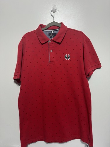 Polo fred perry rouge vintage - rouge,