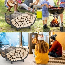 Range-bûches en fer forgé -