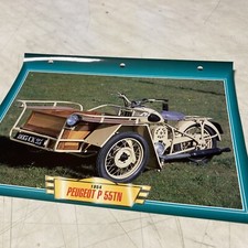 Peugeot 125 triporteur P55TN 1954 fiche carte moto passion collection Atlas