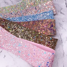 9.1m Paillettes Sequin PU Bande Simili Cuir Tissu Bordure Ruban DIY Matériaux