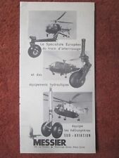 1/1964 PUB MESSIER TRAIN D'ATTERRISSAGE SUD AVIATION ALOUETTE SUPER FRELON AD