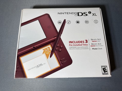 Nintendo dsi burgundy red - dsi, xl