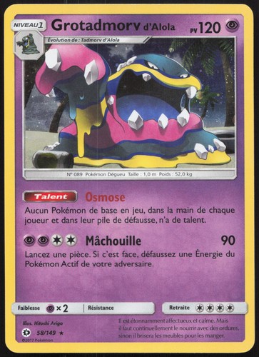 Carte pokémon grotadmorv - carte,