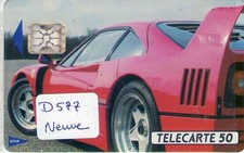 Télécarte à puce D 577 Ferrari F 40 Neuve. Rare